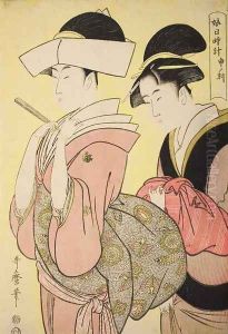 The Hour of the Monkey by Kitagawa Utamaro