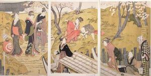 The Embankment at Mimeguri by Kitagawa Utamaro