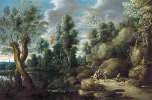 River Landscape by Lucas Van Uden