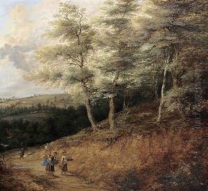 Wooded Landscape 1648 by Lucas Van Uden