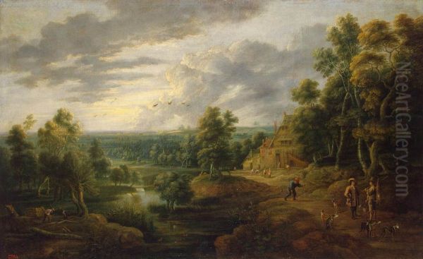 Landscape with Hunters - view 1