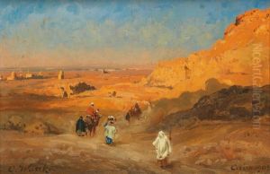 Nomades Allant Au Caire by Carl Wuttke