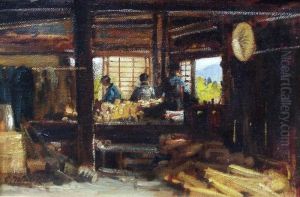 Drechslerwerkstatte In Japan