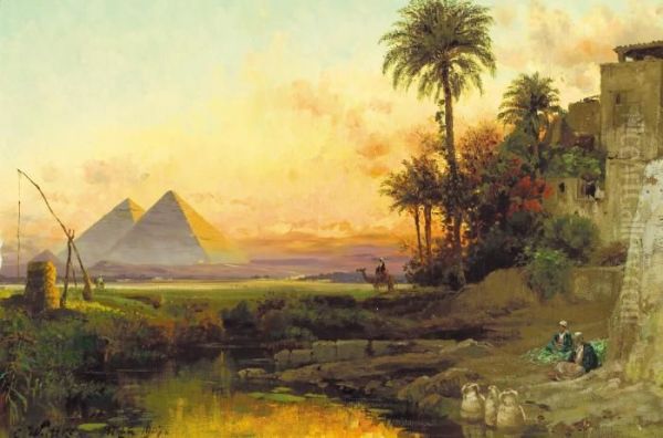 The Pyramids At Dusk - view 1