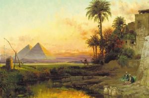 The Pyramids At Dusk