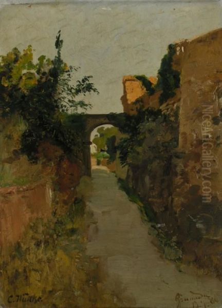 Weg Zwischen Sudlandischen Gebauden - view 1