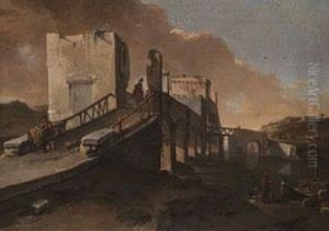 Italienische Landschaft
Mit Grosser Bogenbrucke by Thomas Wyck