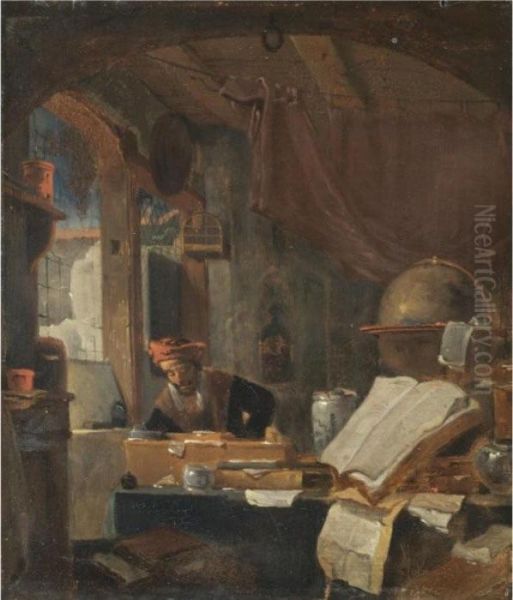 A Scholar In His Study - view 1