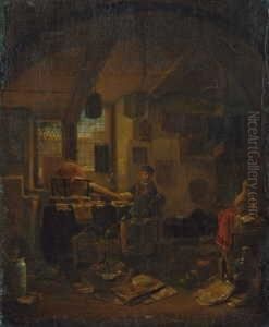 Der Alchimist In Seinem Laboratorium. by Thomas Wyck