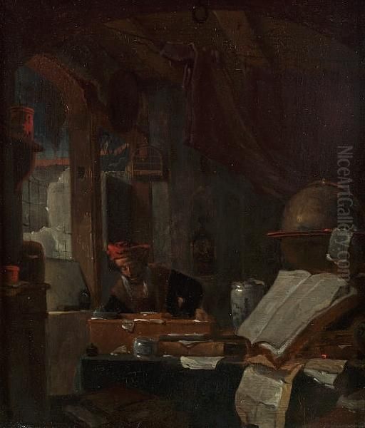 A Scholar In An Interior - view 1