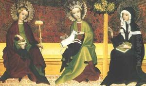 St. Martha, Agnes and Clara by Unknown Painter