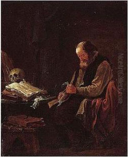 A Philospher At His Desk - view 1
