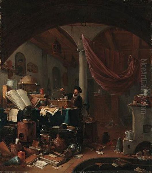 An Alchemist In His Study - view 1
