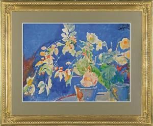 Begonias And Euonymus