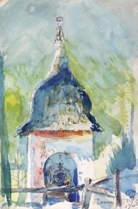 Kapliczka W Dolinie Koscieliskiej by Leon Wyczolkowski