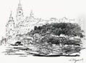 Wawel I Zakole Wisly by Leon Wyczolkowski
