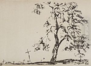 Fragment Cmentarza Legionistow by Leon Wyczolkowski