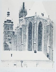 Kosciol Mariacki W Krakowie Zima