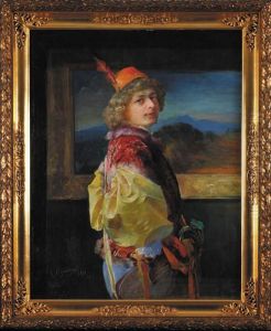 Lutnista (mezczyzna W Renesansowym Kostiumie), 1891r.