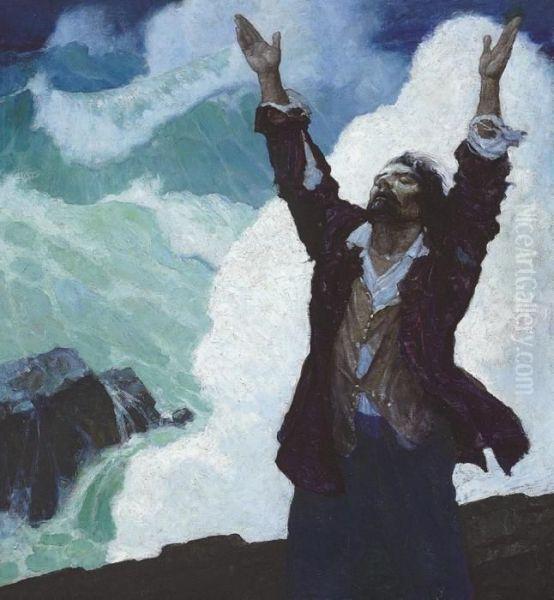 Robinson Crusoe, Cover by Newell Convers Wyeth