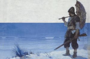 Robinson Crusoe, Endpaper by Newell Convers Wyeth