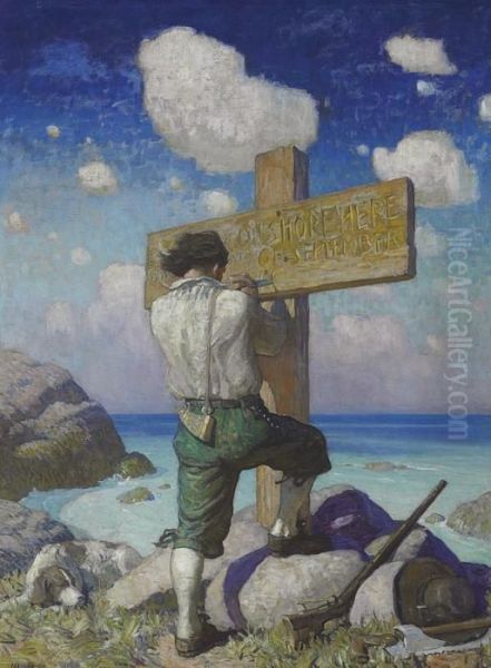 --and Making It Into A Great Cross, I Set It Up On The Shore Where I First Landed-- - view 1
