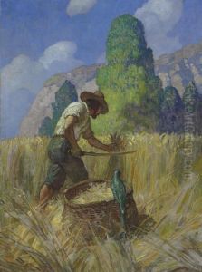 I Reaped It My Way, For I Cut
Nothing Off But The Ears, And Carried It Away In A Great Basket Which I
Had Made by Newell Convers Wyeth
