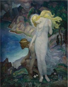 Odysseus And Calypso by Newell Convers Wyeth