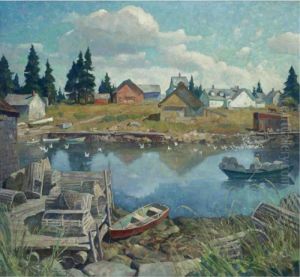 Port Clyde, Maine by Newell Convers Wyeth