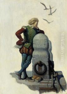Title Page For "westward Ho!" by Newell Convers Wyeth