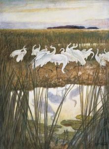 The Dance Of The Whooping Cranes by Newell Convers Wyeth
