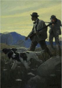 Dawn Of The Open Season by Newell Convers Wyeth