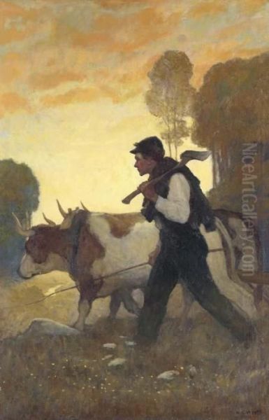 The Popular Magazine Cover Illustration ('the Angelus') - view 1
