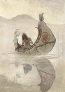 Hiawatha Fishing by Newell Convers Wyeth