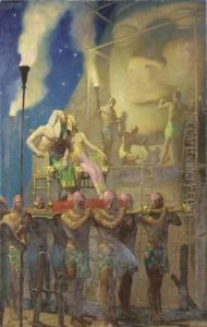Carvers Of The Sphinx by Newell Convers Wyeth