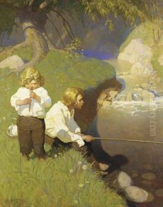 He Never Caught A Thing And Ruined Jon's Reputation As A Fisherman by Newell Convers Wyeth