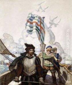 Legend Of The Expedition To Spain (essex Sails For Cadiz)