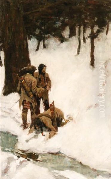 Three Indians In Maine - view 1