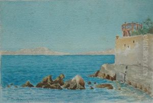 Brzeg Morza Z Zabudowaniami