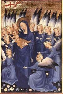 Wilton Diptych Virgin and Child with Angels by Unknown Painter