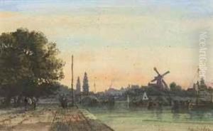 View Of Amsterdam, Netherlands by William Wyld