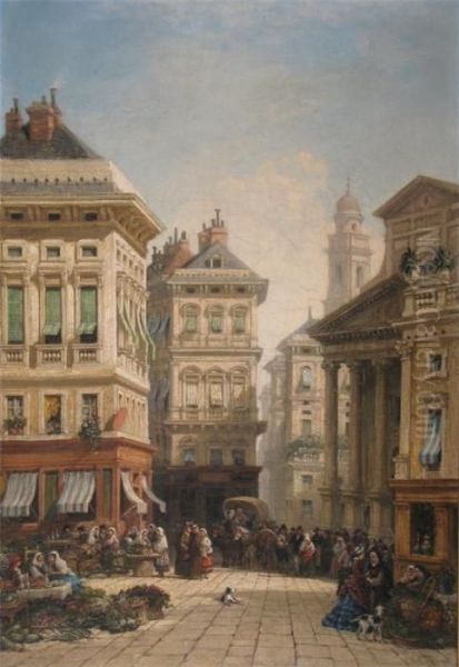 A Continental Street Scene - view 1