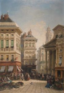 A Continental Street Scene by William Wyld