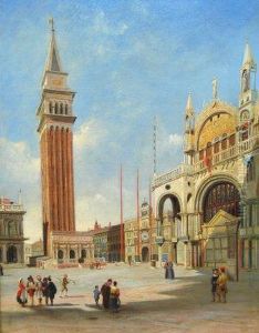 The Campanile St Marks Venice by William Wyld