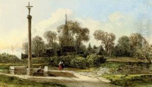 Figures By A Monument by William Wyld