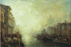 Venise : Le Grand Canal Vers L'eglise De La Salute by William Wyld