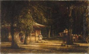 Turks Resting By A Kiosk by William Wyld