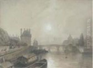 Views Of Paris From The Seine by William Wyld