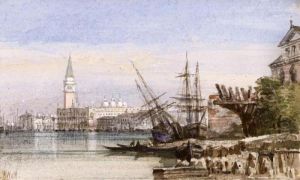 The Doge's Palace And The Campanile, Venice by William Wyld