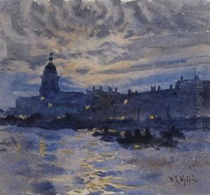 Greenwich By Moonlight by William Lionel Wyllie